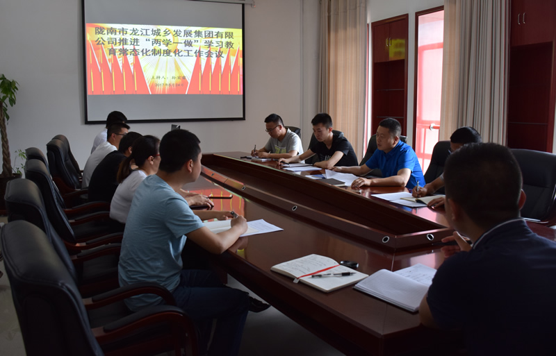 市龍江城鄉(xiāng)發(fā)展集團(tuán)公司召開推進(jìn)“兩學(xué)一做”學(xué)習(xí)教育常態(tài)化制度化暨黨風(fēng)廉政建設(shè)工作會議