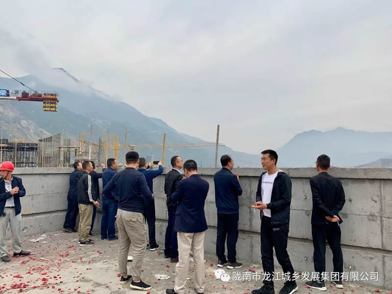 匠心傾注、喜封金頂——龍江?雙子座商住小區(qū)主體順利封頂