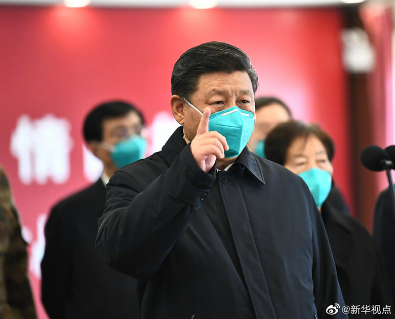 習(xí)近平考察火神山醫(yī)院，看望慰問(wèn)患者和醫(yī)務(wù)工作者